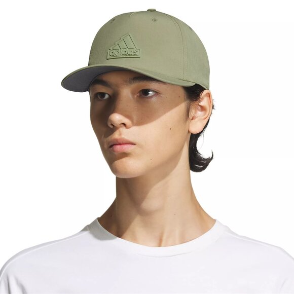 NWT Adidas Men's Sport Snapback Green Hat - Picture 1 of 5